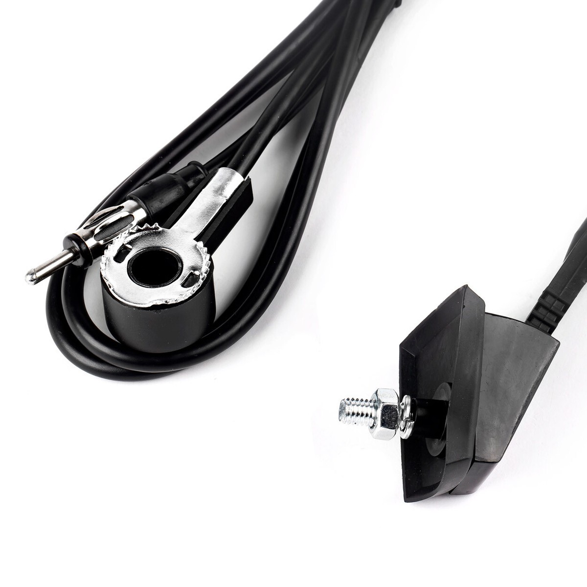 Antenne De Toit Avec Support Et Joint Pour Peugeot Jumper - AM/FM, Noire, Souple, Garantie 1 An, Universelle