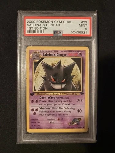 Pokemon TCG Sabrina’s Gengar 29 Gym Challenge 1st Edition PSA 9 English Mint