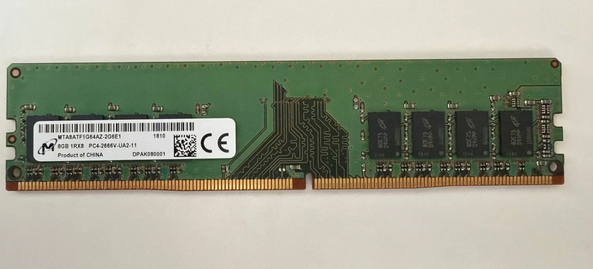 Micron PC4-21300 (DDR4-2666) Bus Speed DDR4 SDRAM Memory (RAM) for