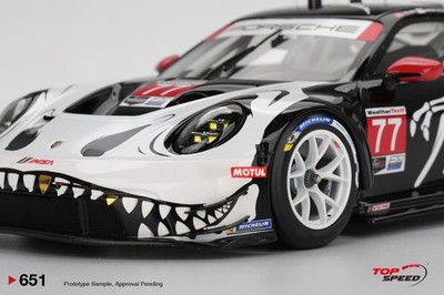 Top Speed 1:18 Porsche 911 GT3 R #77 AO Racing 2025 IMSA Petit Le