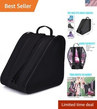 Adjustable Skate Bag with Mesh Sides   Perfect for Roller and Ice Skates