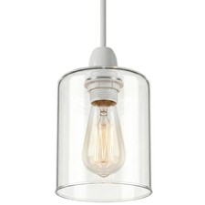 Clear Glass Lamp Shade E27 Modern Pendant Light Shade for Table, Floor & Hanging
