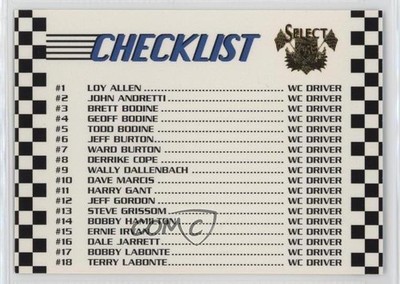 1995 Select Checklist #147 3c7