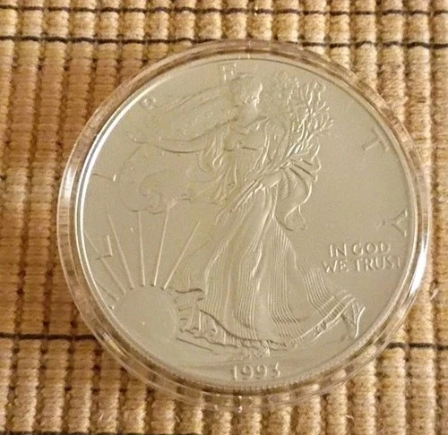 1993 American Silver Eagle 1 oz .999 Fine Silver Coin