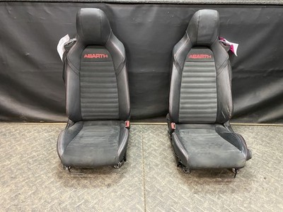 17-20 FIAT 124 SPIDER ABARTH FRONT DRIVER & PASSENGER SEATS NERO
