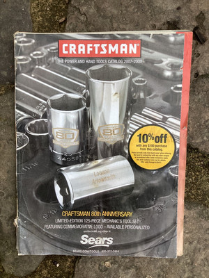 Vintage Original 2007-2008 Sears Craftsman Tools  181 page Catalog