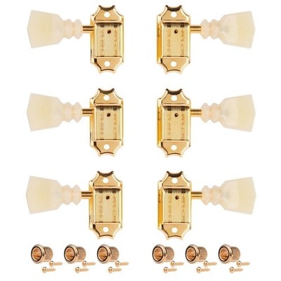 Kluson 3+3 Deluxe Series Tuners, Gold