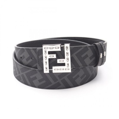FENDI FF Square Belt 7C0535AFF1F0GXN95 leather Black Gray  display picture 3