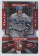 2010 Donruss Elite Extra Edition Status Red Die-Cut 30/100 Bryce Brentz #1 9bd