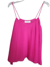 Abercrombie  Fitch Pink Pleated Cami Lined Tank Top Size Medium