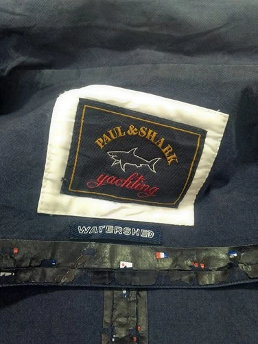 Rare Vintage Paul & Shark Hybrid Duffle Coat Jacket Wool Knit Men's Size M Italy image 12