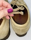 Clarks Wallabee Shoes Womens 8m Tan Suede Lace Up Mocassins — photo 8