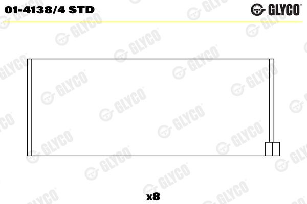 Pleuellager Glyco 01 4138 4 STD FÜR Dacia DAF Passend FÜR Nissan Renault-image