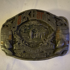 Jack Daniel’s 1984 Bergamot Inc. Made in USA Distillery Belt Buckle Silver