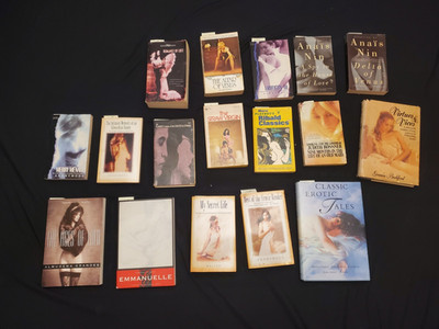 Adult Novel Lot By Annonymous, Emmanuelle Arsan, Almudena Grandes, Anais Nin Etc