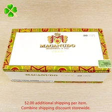 Macanudo Court Cafe Empty Wood Cigar Box 9.5" x 4.75" x 2.75"