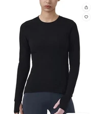 Spyder Women's Crewneck Base Layer Active Top with Ribbed Side Panels , L