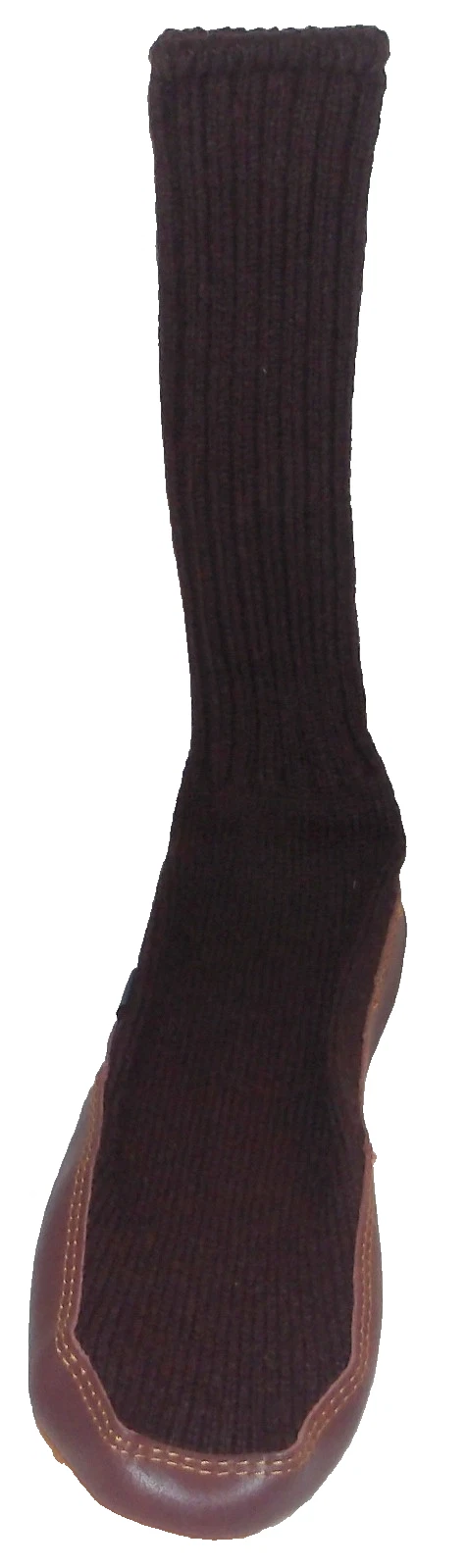 New Acorn Wool Blend Brown Slipper Socks Men's (9-10) Women's 11-12