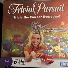 Trivial Pursuit 25th Anniversary Edition Complete Board Game Family Night