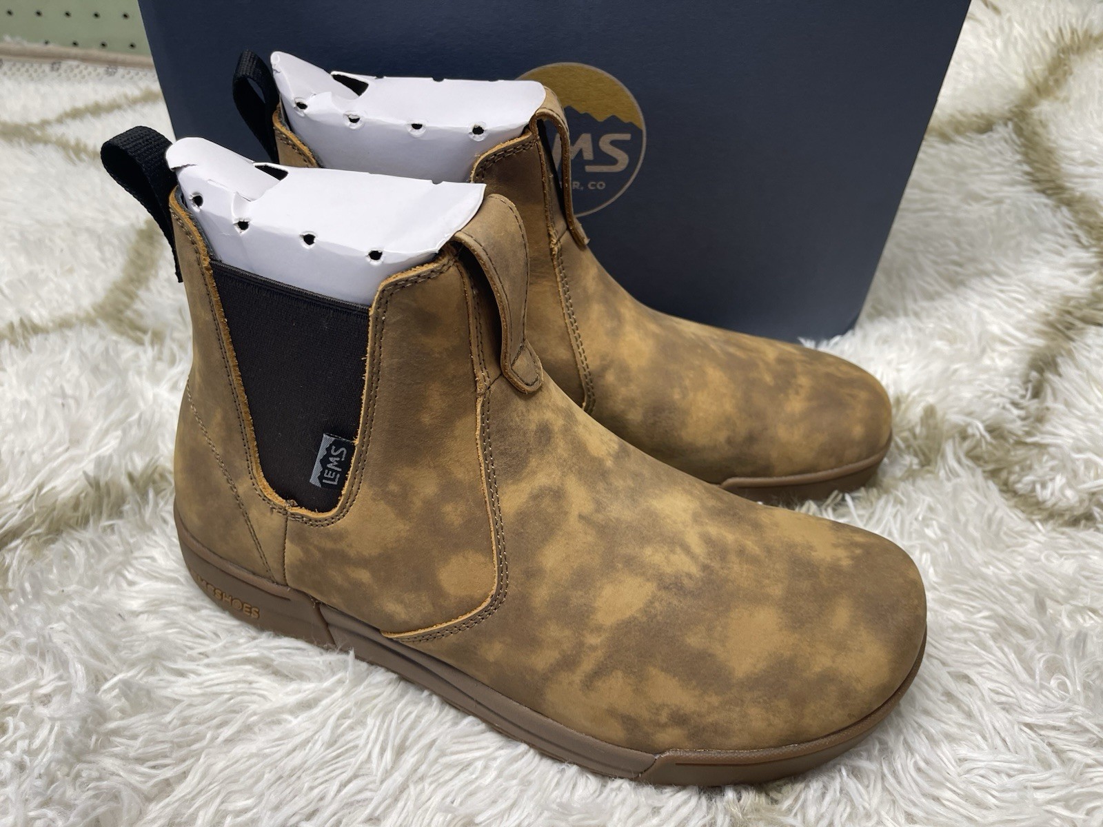 🧡NIB*Lems Chelsea Boot Tuff Barefoot Slip-On Men's Size 11 Full-Grain Leather🧡