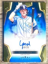 2024 Topps Five Star Curtis Mead RC Blue Auto 10/25 Rays Nationals
