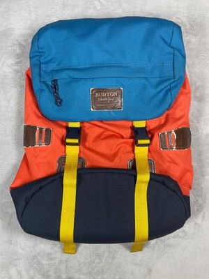 Burton Tinder Backpack 25L Orange Blue Yellow Rucksack Laptop Daypack Hiking