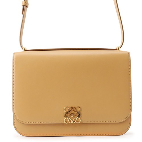 LOEWE Goya Bag Size Medium SilkCalf Leather Brown A896N01X03
