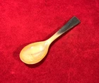 SCARCE CIVIL WAR ERA SOLDIER'S CARVED HORN CAMP SPOON