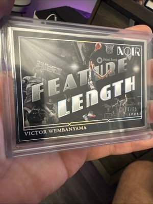 2024-25 Panini NOIR Victor Wembanyama #258 Feature Length FOTL /25 Silver 