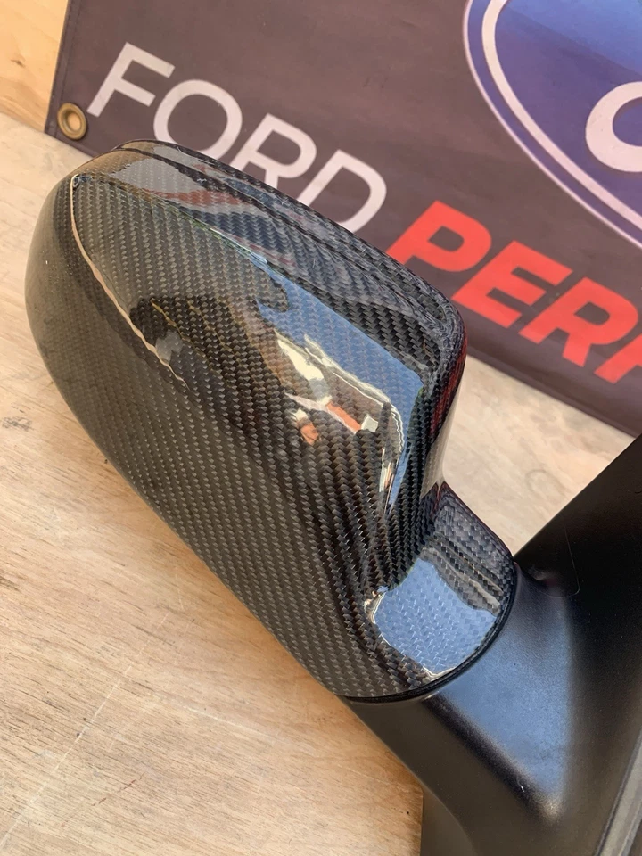 Kit completo de tapa de espejo retrovisor de fibra de carbono Audi A4 Quattro 2010 B8 A4 Foto 4 de 4