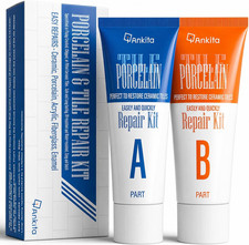 Porcelain Repair Kit White, High-Gloss Chipped Sink, Tub  Tile Repair Kit