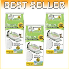 Breeze Cat Pads - 3 Packs of 10, Easy to Use with Advanced Odor Control
