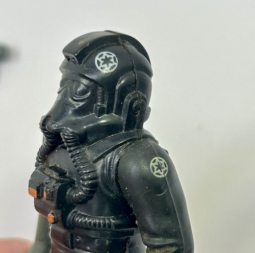 Vintage Star Wars 1982 TIE Fighter Pilot Figure Complete HK- No REPRO - Picture 4 of 4
