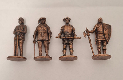 Satz Soldatini kinder metal Metallfiguren Soldati kupfer