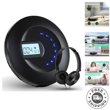 Versatile Portable CD Player with Rechargeable Battery - 16 Hours of Playtime