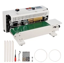 VEVOR Continuous Bag Band Sealing Machine Horizontal Band Sealer Carbon Steel