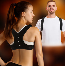ADJUSTABLE POSTURE CORRECTOR   LOW BACK SUPPORT SHOULDER BRACE BELT