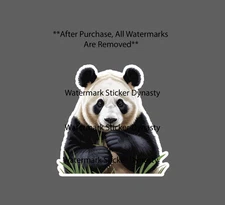 Panda Sticker Waterproof Decal Animal Bamboo Food Wildlife Outdoor Gift NEW