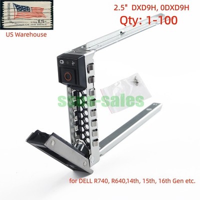 Lot 2.5'' Hard Drive Tray Caddy DXD9H 0DXD9H for Dell R640 R740 R650 G14 15 16