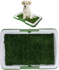 Dog Training Toilet Puppy Pee Potty Pad Splash Proof Artificial Grass Pad Tray