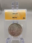 1891-S Morgan Silver Dollar $1 - ANACS MS61