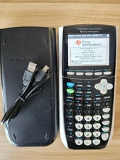 Texas Instruments TI-84 Plus C Silver Black Color Screen Graphing Calculator