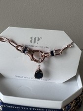 Bomb Party Sept 2024 B Day Necklace Edgy Glamour Rbp8159 Rose Gold Sapphire