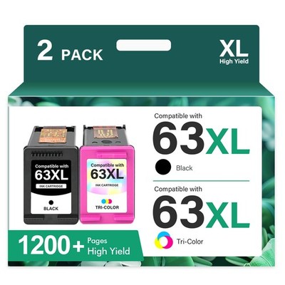 Cool Toner 63 63XL Ink Cartridges Black and High Yield, Color