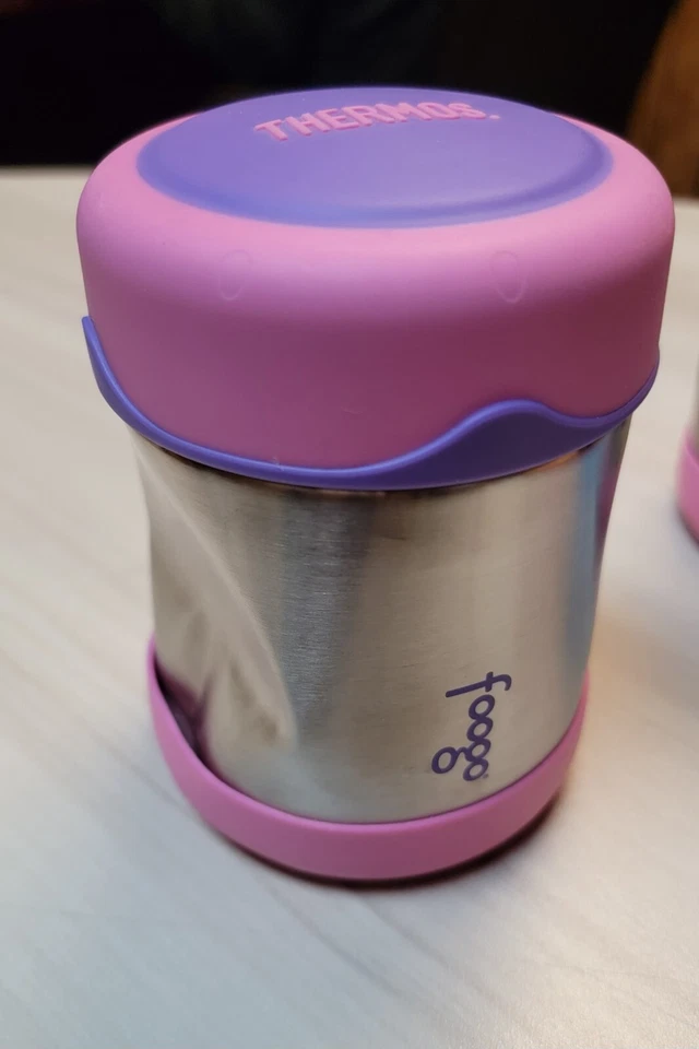 Garrafa térmica Foogo de aço inoxidável com isolamento a vácuo 10 onças, rosa/roxo - Imagem 2 de 2