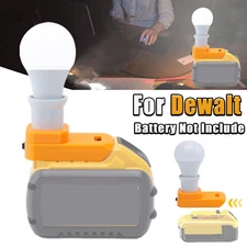 LED Work Light For Dewalt 20V Li-Ion Battery E27 Bulb Portable Cordless Lamp