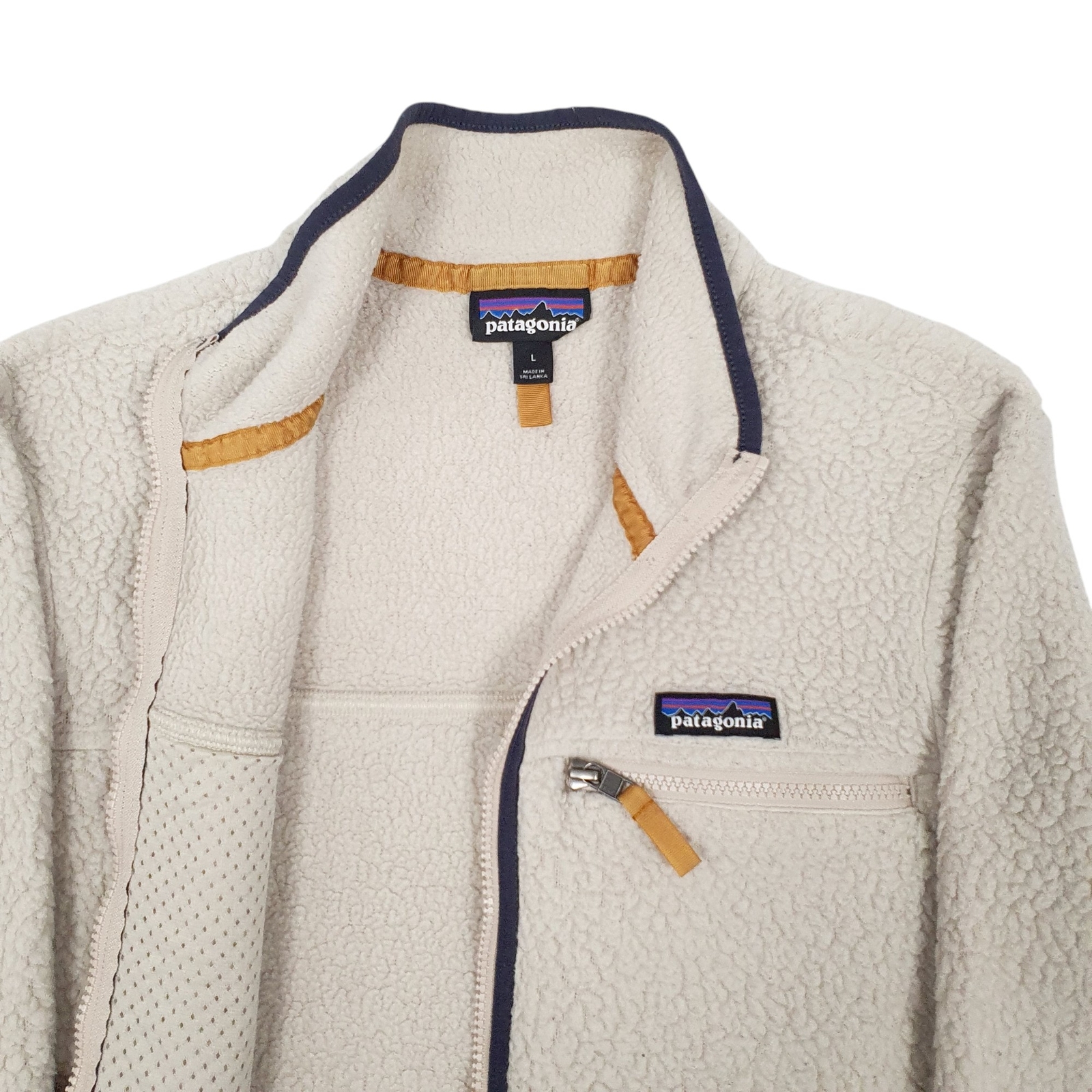 PATAGONIA Full Zip Retro Pile Fleece Jumper Womens L image 3