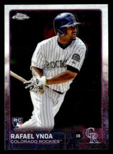 2015 Topps Chrome #108 Rafael Ynoa Rookie Card Colorado Rockies