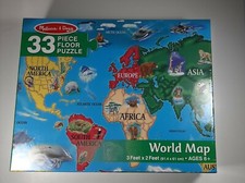 MELISSA DOUG FLOOR PUZZLE WORLD MAP
