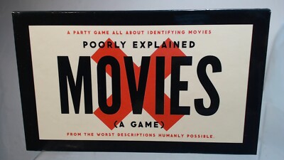 New Poorly Explained Movies Game by Galison, for 2-8 Player Brass Monkey